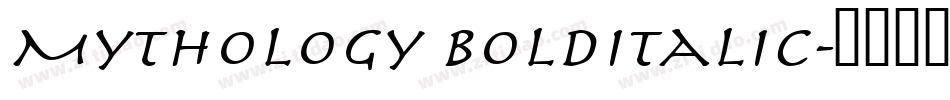 Mythology BoldItalic字体转换